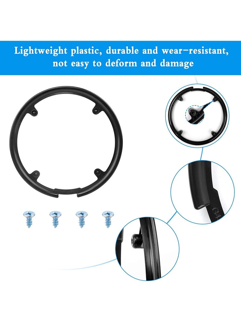 Y&D 2 PCS Bike Chain Guard Protector, Bicycle Sprocket Cover Wheel Crankset Protector 42/44T Chainring Plastic Accessories for Mountain Bike, Black  - Image 2