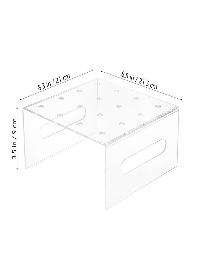 Hemoton 16-Hole Acrylic Push Cake Pop Stand Clear Food Propeller Display Stand Dessert Holder for Parties Home Kitchens 8.5X8.5X3.5 Inches - Image 2
