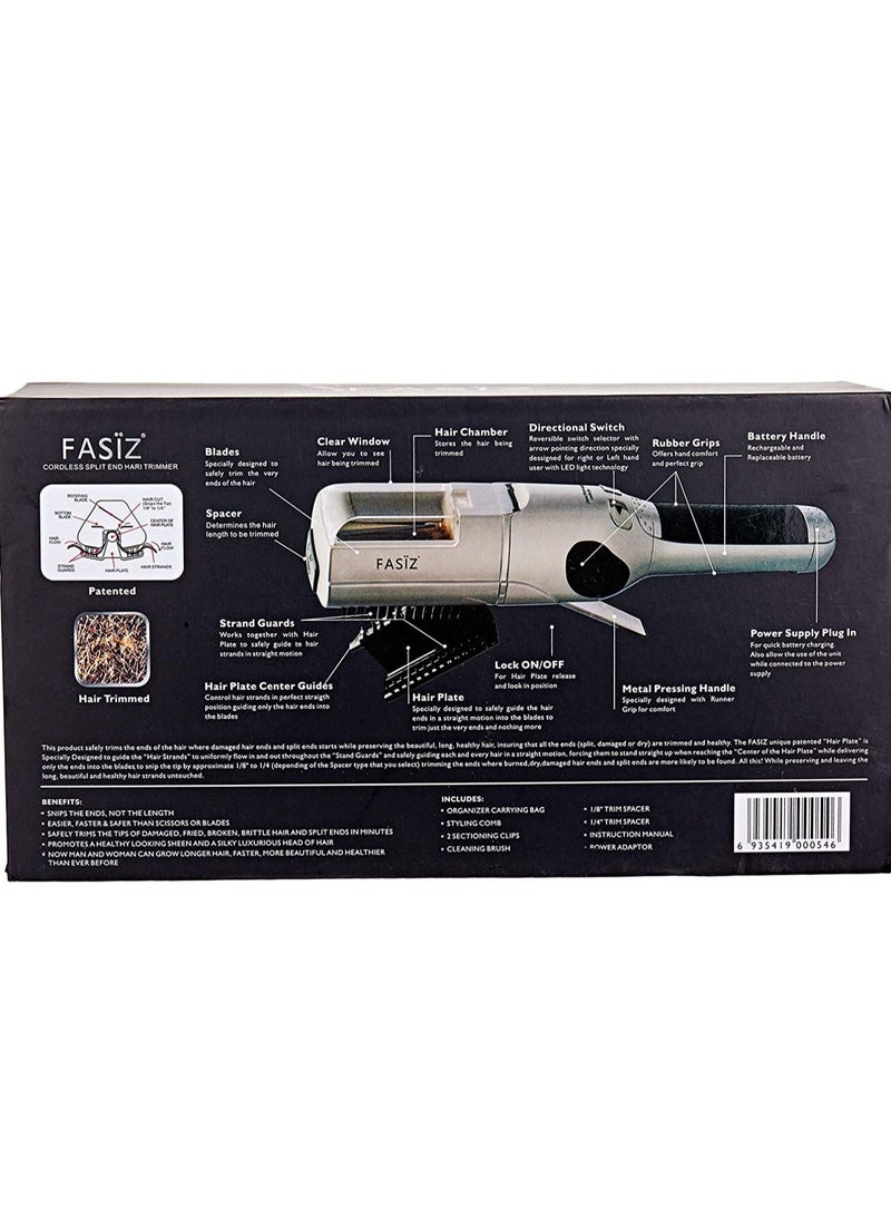 Fasiz Cordless Split End Hair Trimmer Damage Hair Repair Silver - Image 2