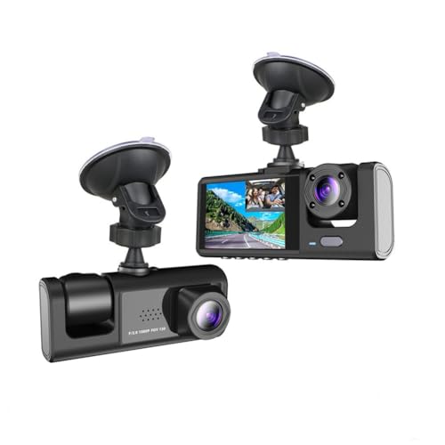X W EI UNION Dash Camera for Car Security Camera Dash Cam Mini Car Recorder 2 Inch Screen Front and Inside Dual Car Cameras 1080P with WDR, Night Vision, G-Sensor Auto Lock, Loop Recording - Image 1