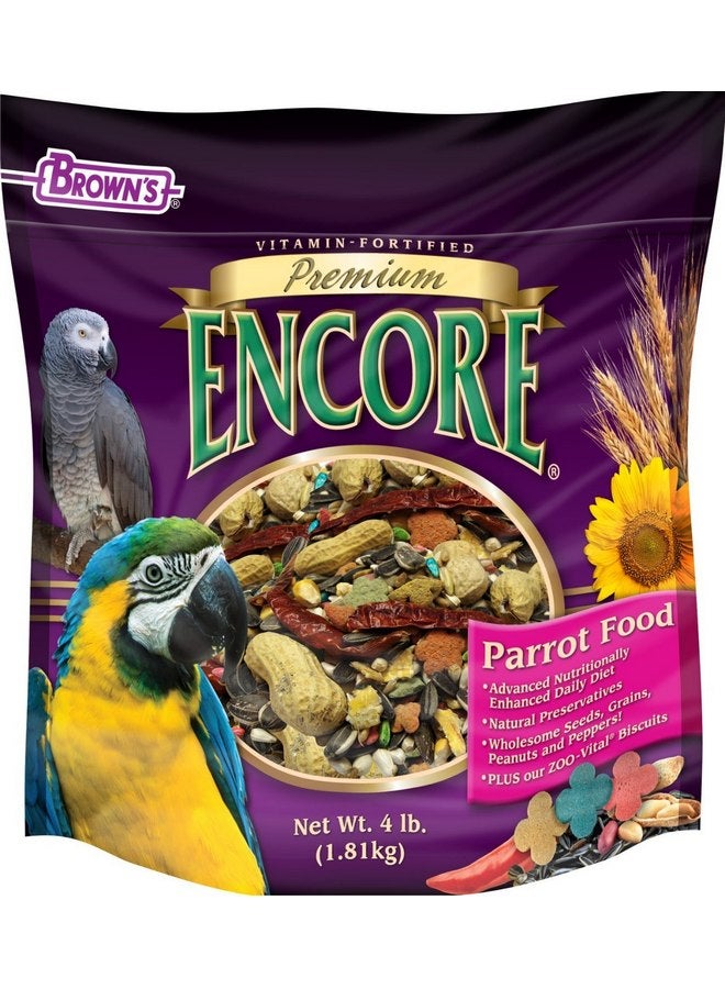 BROWN'S F.M. Brown'S Encore Parrot Food, 4-Pound - Image 1