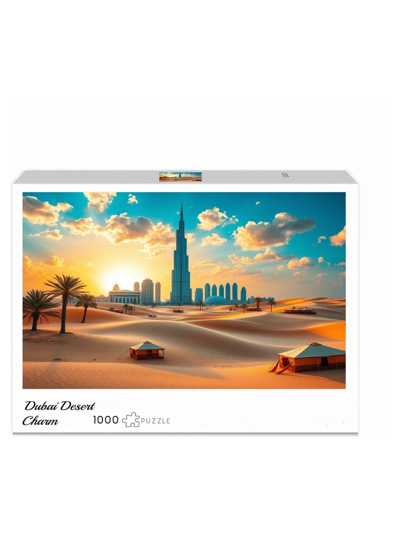 Anna 1000-Piece Dubai Desert Landscape Jigsaw Puzzle - Image 2