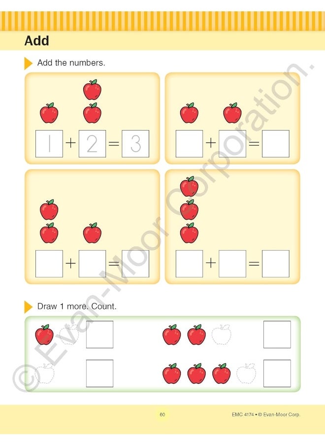 null - Math Skills, Kindergarten Workbook: At-Home Tutor, Counting, Shapes, Graphs, Money, Addition, Subtraction - Image 1