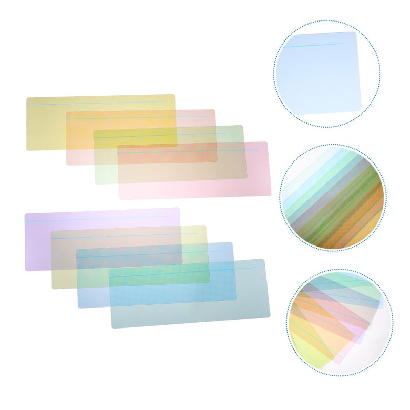 8Pcs Colorful PVC Reading Strips Bookmarks Visual Aid for Students Boys and Girls - Image 4