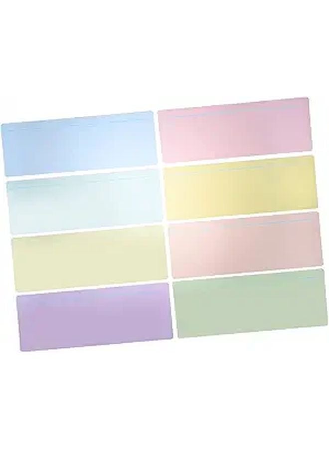 8Pcs Colorful PVC Reading Strips Bookmarks Visual Aid for Students Boys and Girls - Image 1