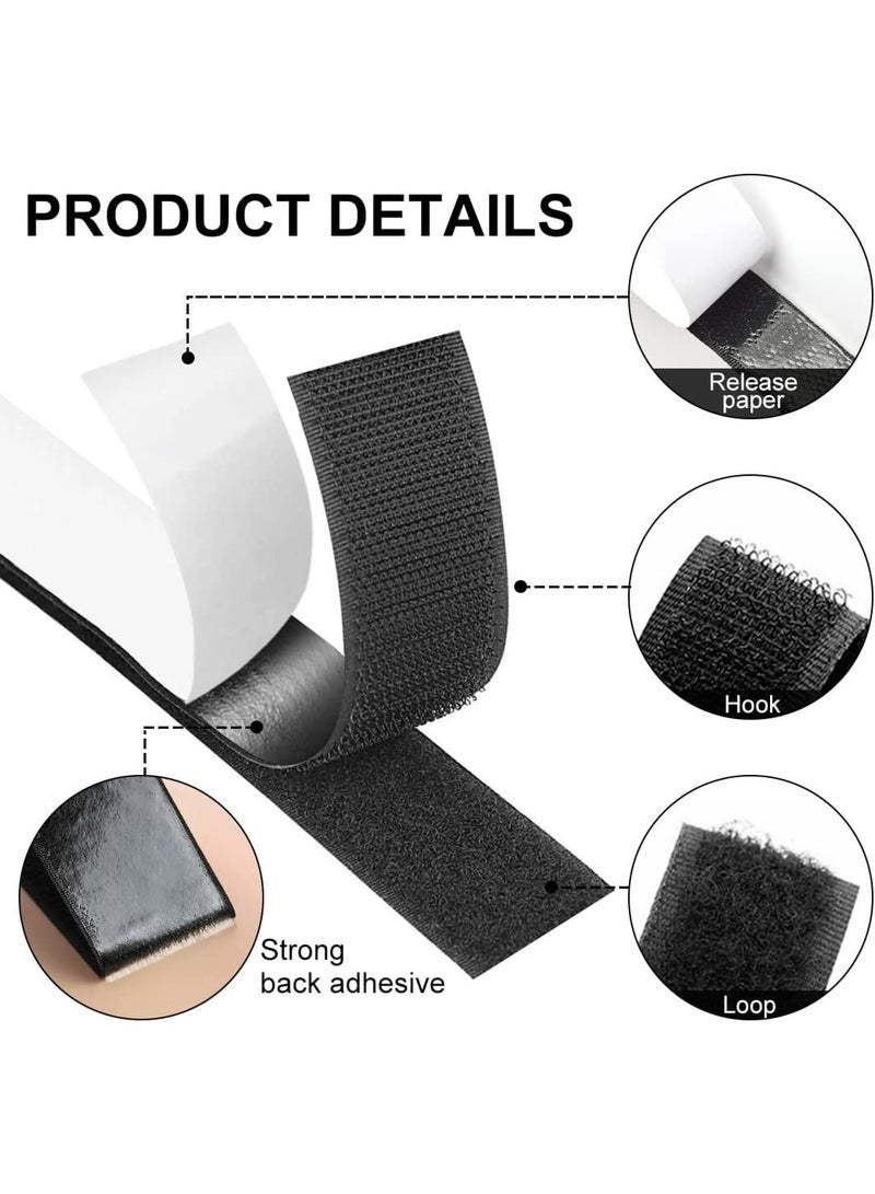FALMER 2Pack Hook and Loop Adhesive Tape – 2m x 2.5cm – Heavy-Duty Self-Adhesive Velcro Strips with Strong Sticky Back for Long-Lasting Hold – Practical No-Drill Solution for Mounting, Organizing, and Securing Items at Home and Office – Ideal for Curtains, Windows, Decorations, Crafts, Cables, Tools and Both Indoor & Outdoor Use - Image 4