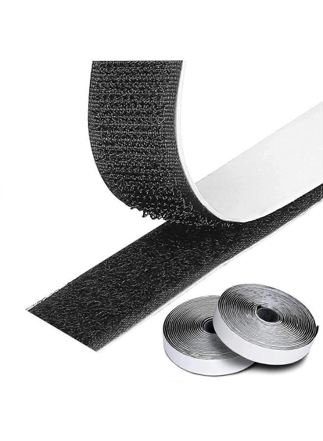 FALMER 2Pack Hook and Loop Adhesive Tape – 2m x 2.5cm – Heavy-Duty Self-Adhesive Velcro Strips with Strong Sticky Back for Long-Lasting Hold – Practical No-Drill Solution for Mounting, Organizing, and Securing Items at Home and Office – Ideal for Curtains, Windows, Decorations, Crafts, Cables, Tools and Both Indoor & Outdoor Use - Image 2