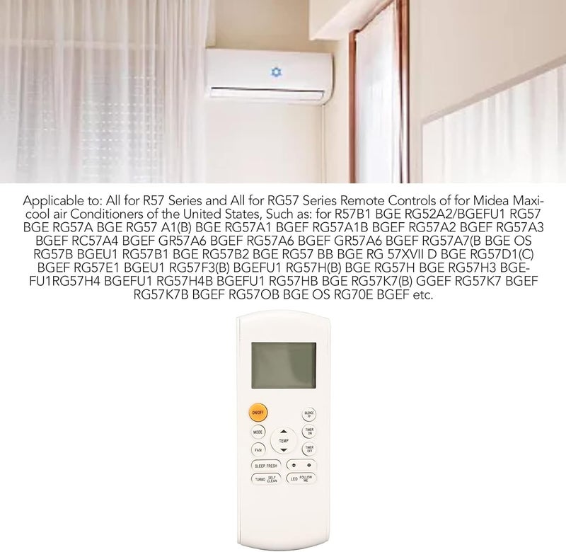 Sunisfa Universal AC Remote Control, Lightweight Design, High Grade ABS Material, Compatible with Maxicool Air Conditioner Remote, Replacement Remote for - Image 2