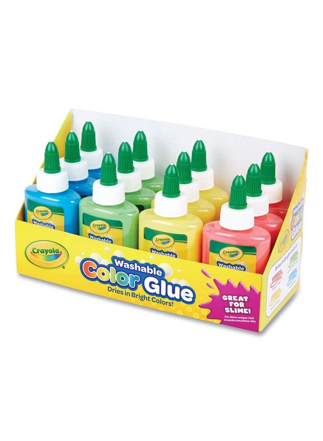 Crayola Washable Color Glue Pk Tray Us:One Size Multicolor 12/Pkg - Image 1