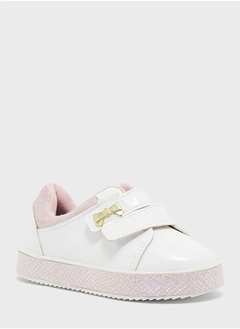 MOLEKINHA Infant Sarah Velcro Sneakers