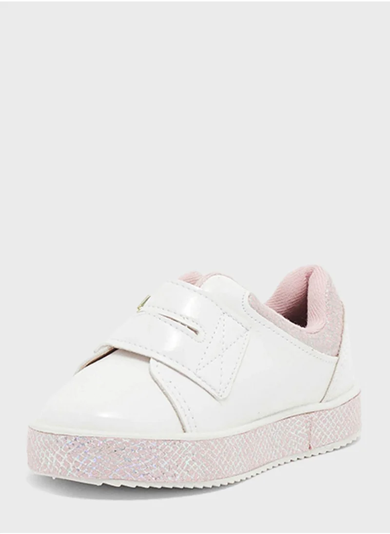 MOLEKINHA Infant Sarah Velcro Sneakers