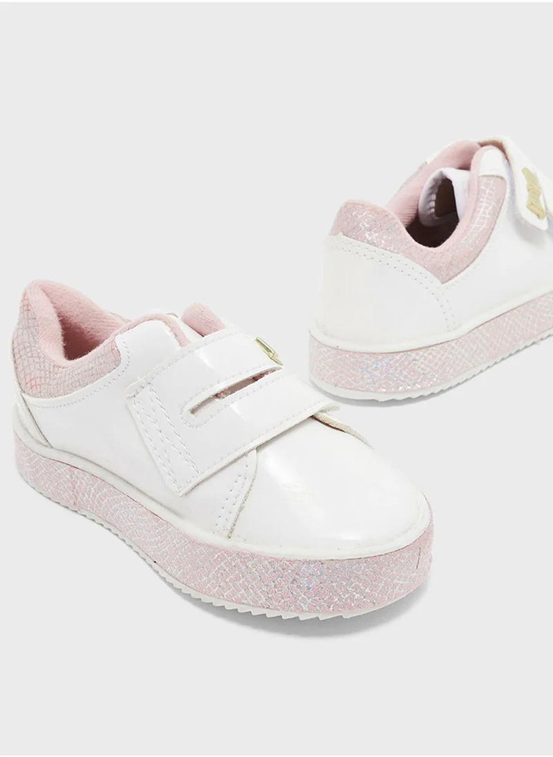 MOLEKINHA Infant Sarah Velcro Sneakers