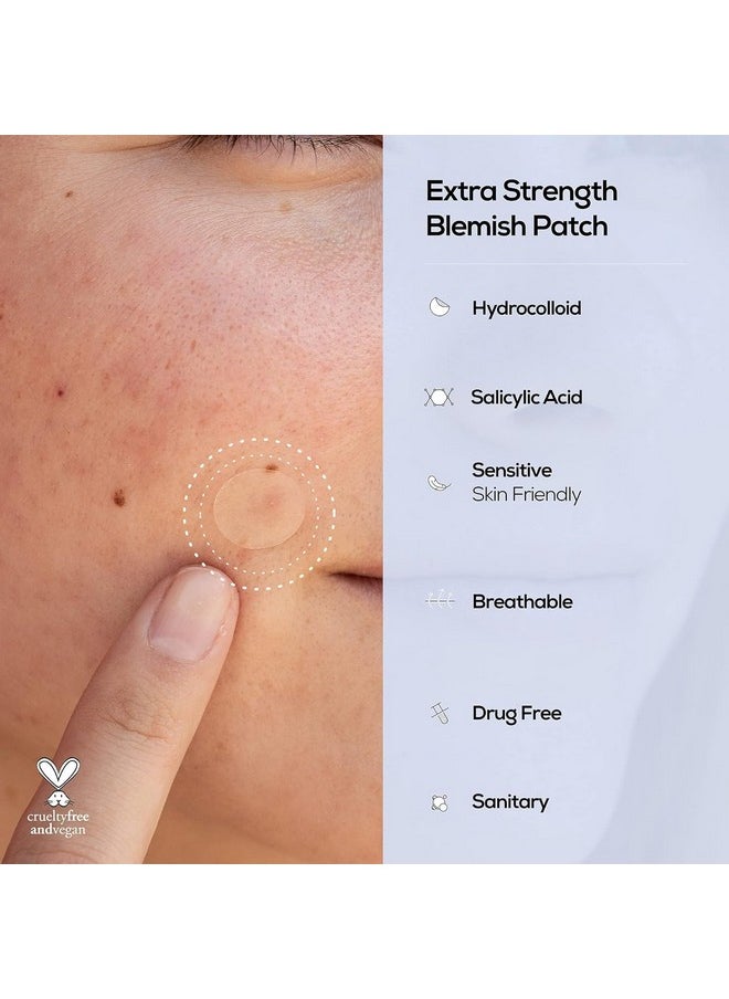 HANHOO - Soothing Blemish Patch Extra Strength Blemish Patch And Tzone Pore Patch Bundle Pimple Patches For Stubborn And Irritated Blemishes And Oily Tzone 88 Total Hydrocolloid Patches - Image 1