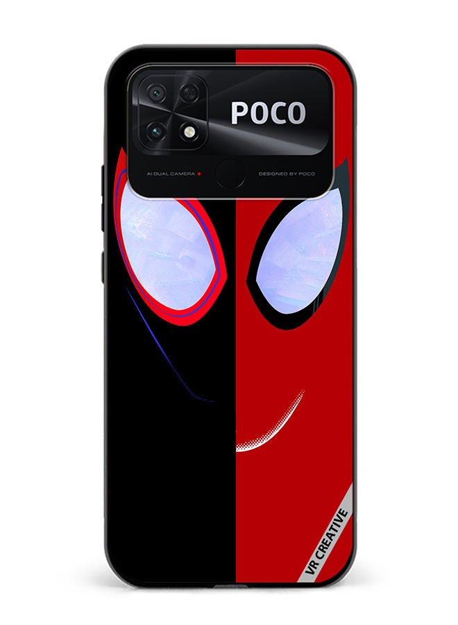 VR CREATIVE Protective Case Cover For Xiaomi Poco C40 Spiderman Design Multicolour - Image 1