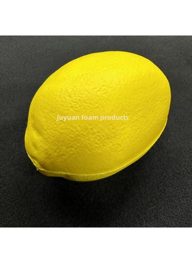 Generic Pu Decompression Small Banana Model Polyurethane Foam Solid Sponge Pinch Le Fake Banana Vent Toy Jewelry-Color:Lemon 90*60*55mm-Specifications:See Details  - Image 1