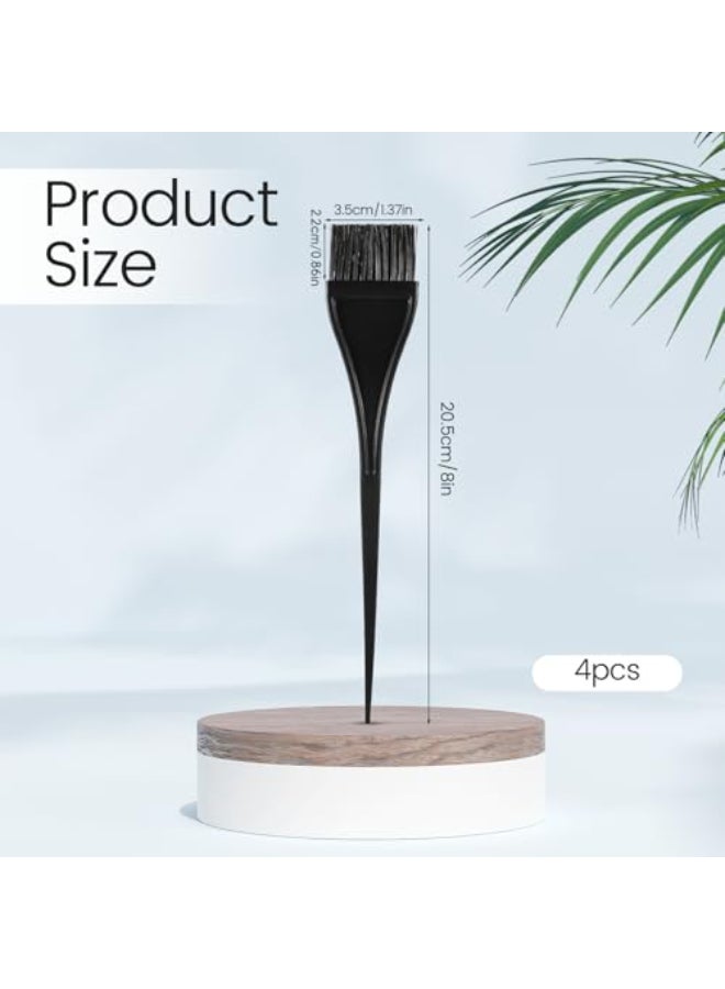 Aeaocvo 4 Pcs Hair Dye Brushes Applicator Precision Hairline and Root Application Hair Color Applicator Brush for Short Hairs Bangs and Detail Work - Image 3