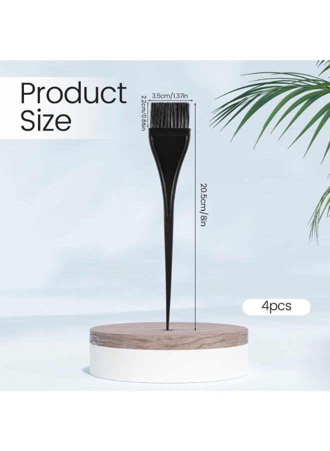 Aeaocvo 4 Pcs Hair Dye Brushes Applicator Precision Hairline and Root Application Hair Color Applicator Brush for Short Hairs Bangs and Detail Work - Image 4