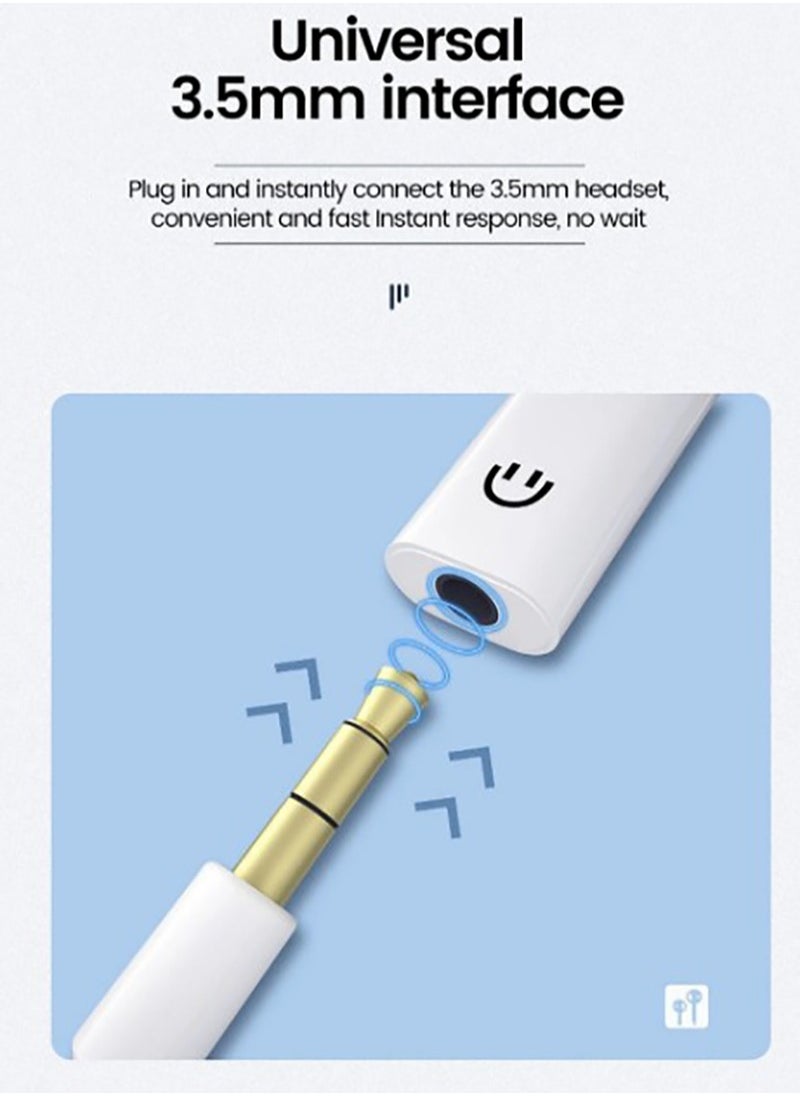 USB C to 3.5mm Audio Headphone Adapter, USB Typc C to 3.5mm Aux Adapter, Support Voice Function Compatible with iPhone 16/15 Plus/16/15 Pro Max Samsung GalaxyS24 S23 Plus 1Pack
