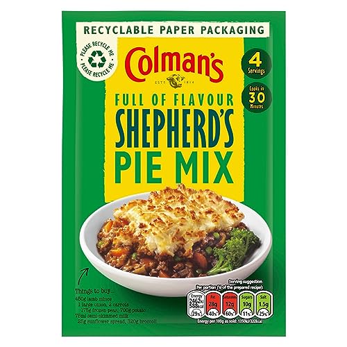 Colman's Shepherd's Pie Recipe Mix perfect with creamy mashed potato quick to prepare pie mix 50 g - Image 1