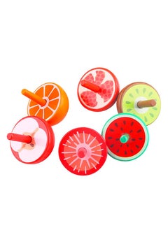 Y&D 6 Pieces Of Color Fruit Gyro Educational Toys For Children  - Image 1
