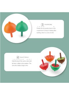 Y&D 6 Pieces Of Color Fruit Gyro Educational Toys For Children  - Image 4