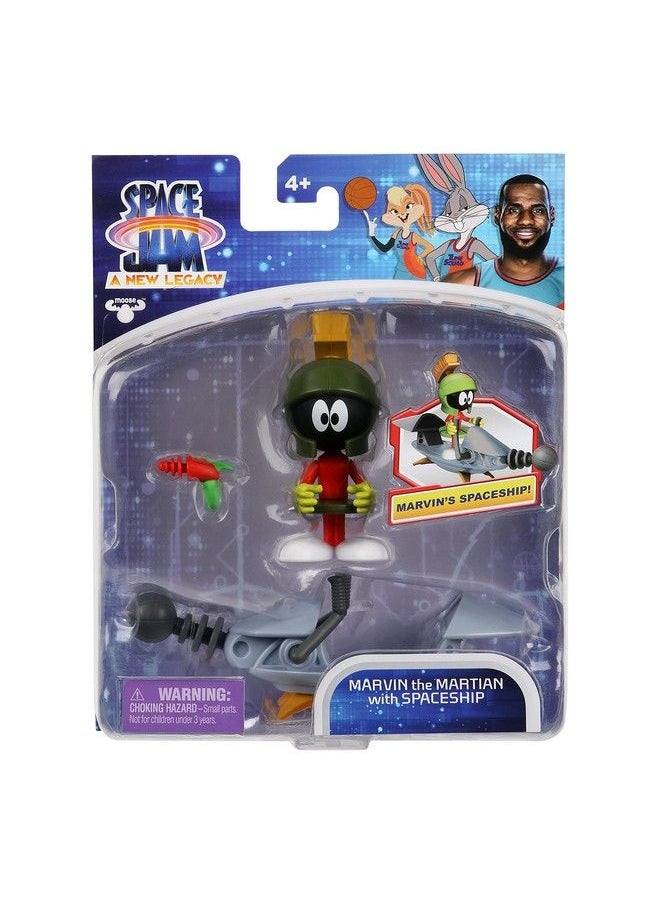 Space Jam - Moose Toys Space Jam: A New Legacy Baller Action Figure Marvin The Martian With Spaceship - Image 1