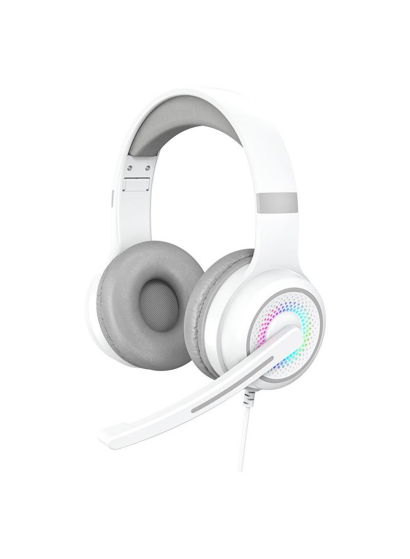 GULFLINK Head-mounted Headphones for Kids Teens Adults White  - Image 1