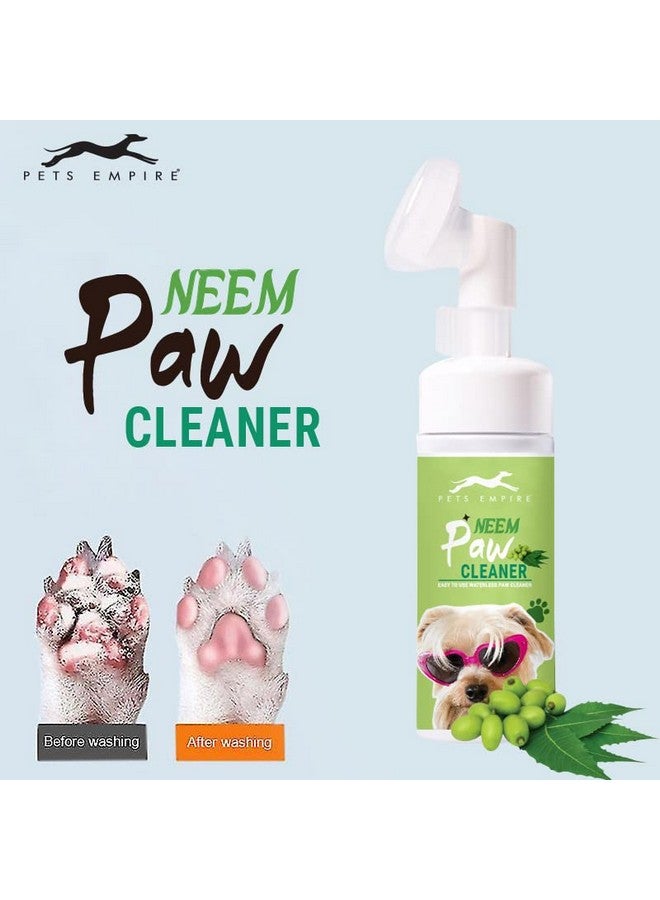 Pets Empire منظف الأقدام، شامبو مائي بدون ماء لتنظيف أقدام الحيوانات الأليفة مع فرشاة سيليكون للكلاب والقطط 150 مل (نيم) - Image 2