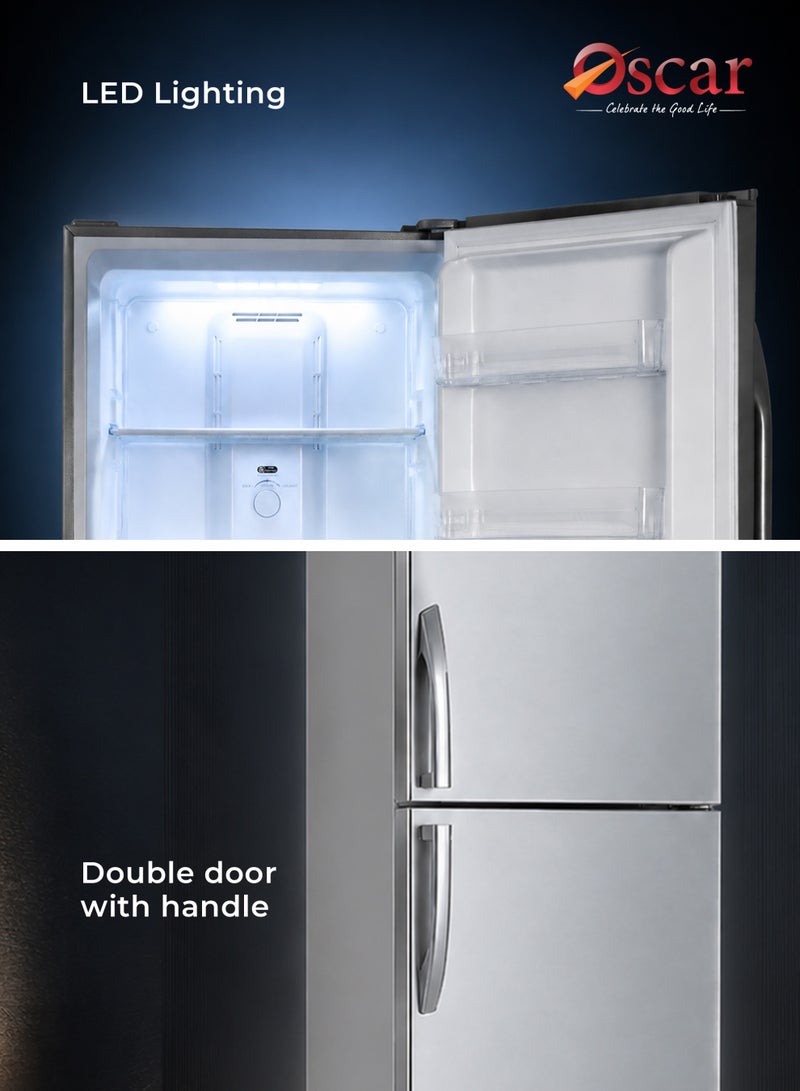 Oscar 290 Liters No Frost Double Door Refrigerator | Frost Free Fridge | Energy Efficient | Multi Air Flow Cooling | Large Capacity | Silver Finish - ORF290NFDDS | 2 Years Warranty - Image 5