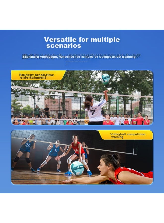 Li-Ning Li-ning Volleyball [middle School Entrance Exam Training] Competition-specific Volleyball For Primary And Secondary School Physical Exams, Adults, Children, Men And Women, Hard And Soft Volleyballs, Size 5 - Image 3