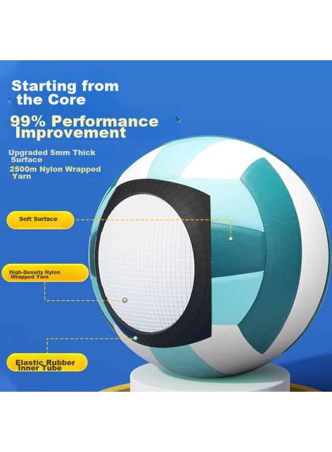 Li-Ning Li-ning Volleyball [middle School Entrance Exam Training] Competition-specific Volleyball For Primary And Secondary School Physical Exams, Adults, Children, Men And Women, Hard And Soft Volleyballs, Size 5 - Image 4