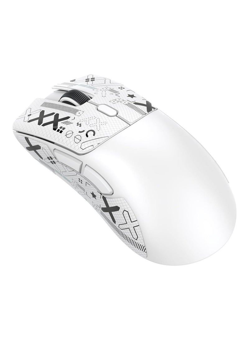 ATTACK SHARK R1 Wireless/Wired Gaming Mouse (White+Sticker) - Image 1