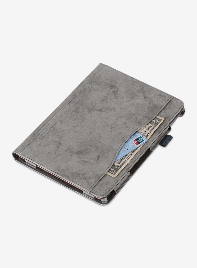 NIBEMINENT Cowhide Texture Horizontal Flip Leather Case Cover With Holder For iPad Air 3 Grey  - Image 3