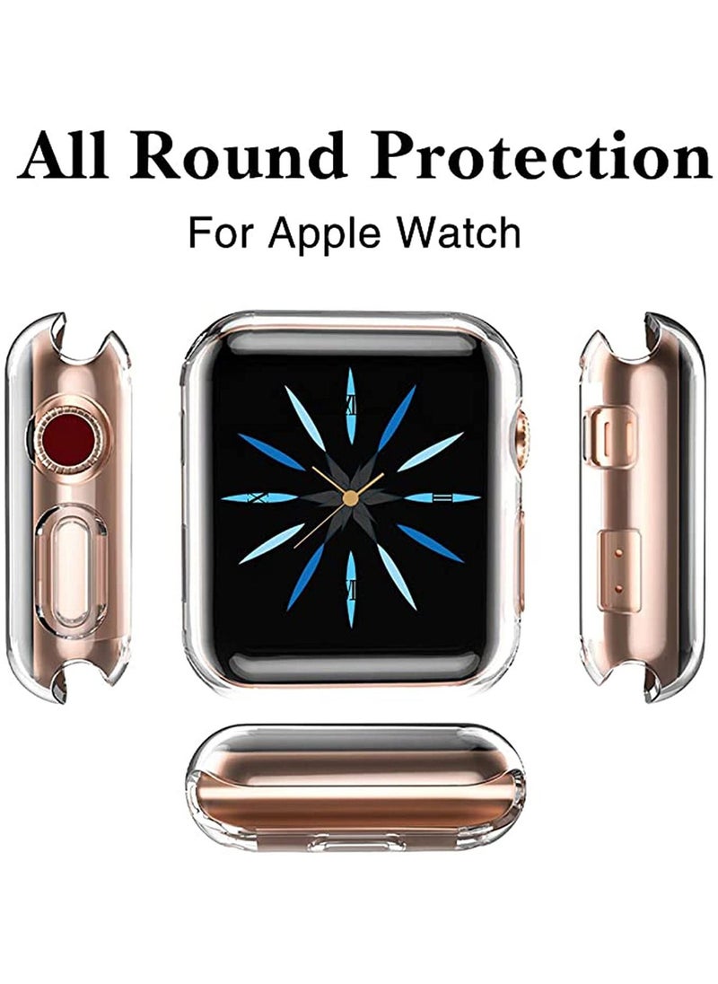 Y&D - Watch Protective Case, for Apple Case 44mm SE Series 4/5/6 Protector, Soft Transparent TPU All-Around (2 Clear) - Image 1