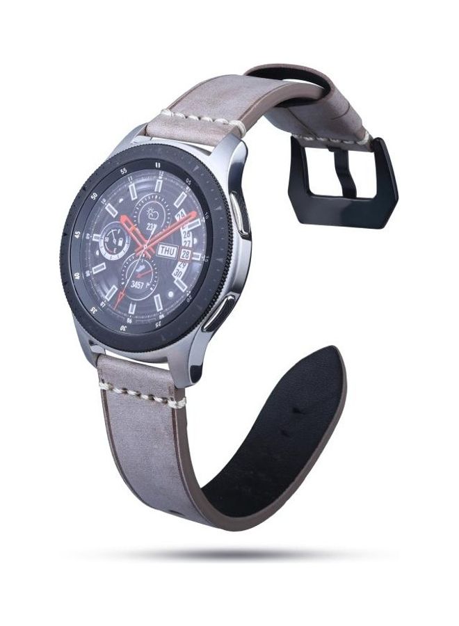 NIBEMINENT Leather strap For Huawei Watch GT2e/GT2 22-46mm Coffee - Image 1