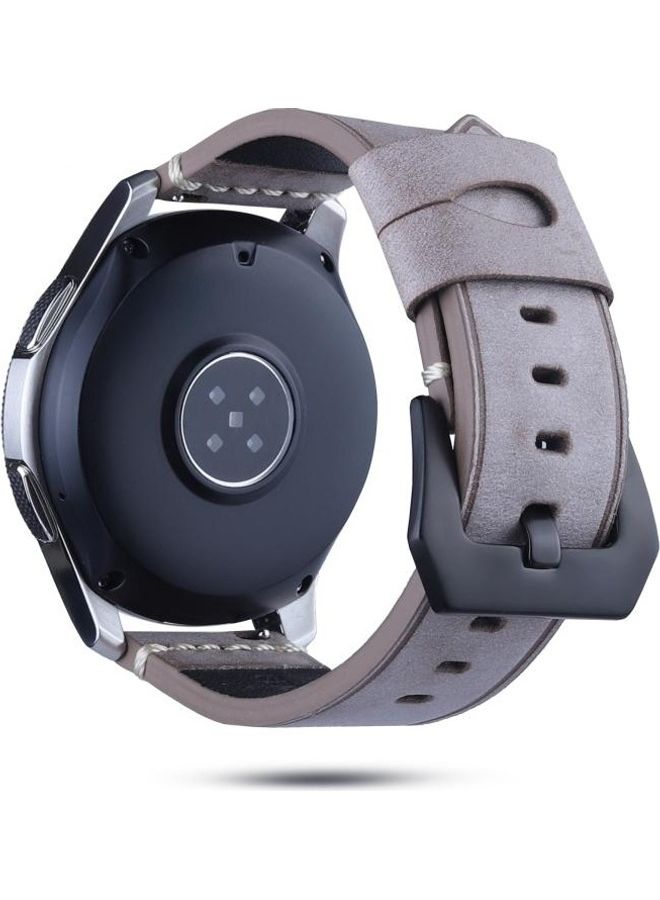 NIBEMINENT Leather strap For Huawei Watch GT2e/GT2 22-46mm Coffee - Image 2