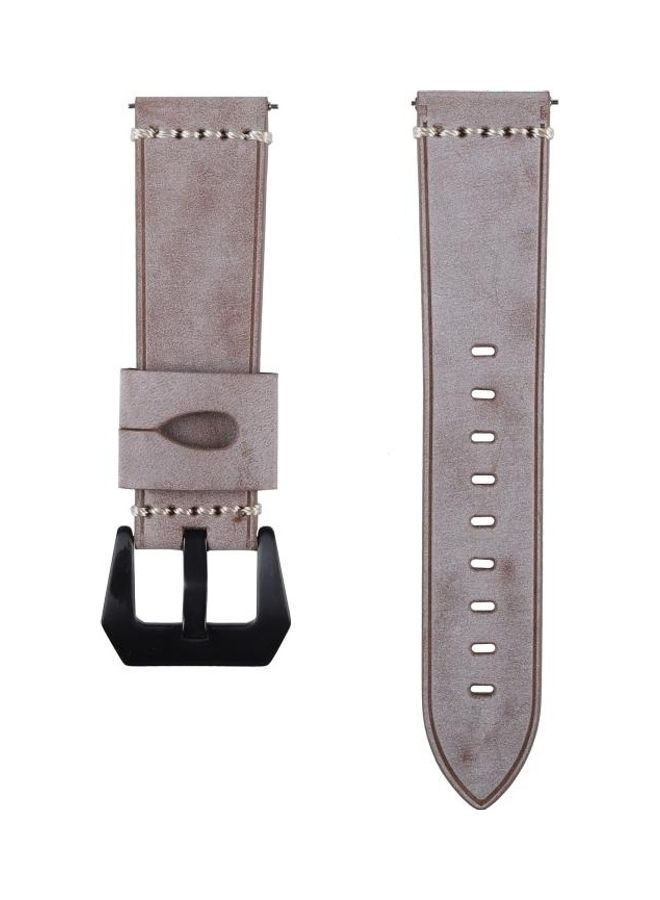 NIBEMINENT Leather strap For Huawei Watch GT2e/GT2 22-46mm Coffee - Image 3