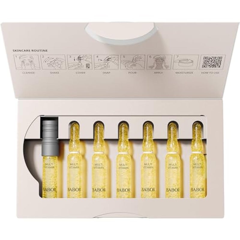 BABOR Multi Vitamin Serum Ampoules for the Face, with Vitamin E to Strengthen the Skin Barrier, 7 x 2 ml Concentrated Ampoules - Image 2