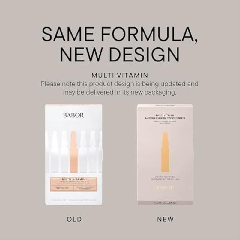 BABOR Multi Vitamin Serum Ampoules for the Face, with Vitamin E to Strengthen the Skin Barrier, 7 x 2 ml Concentrated Ampoules - Image 3