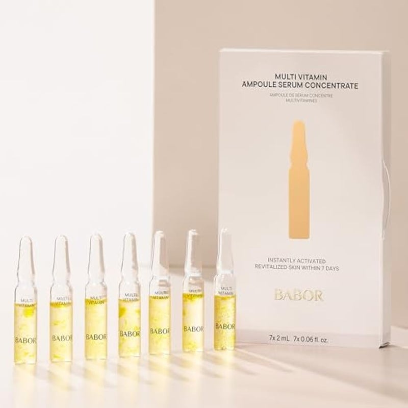 BABOR Multi Vitamin Serum Ampoules for the Face, with Vitamin E to Strengthen the Skin Barrier, 7 x 2 ml Concentrated Ampoules - Image 4