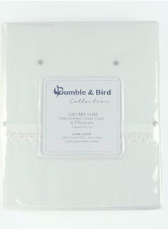 Bumble & Bird Bumble & Bird - Embroidered Duvet Cover & Pillowcase For Bassinet - Grey  - Image 2