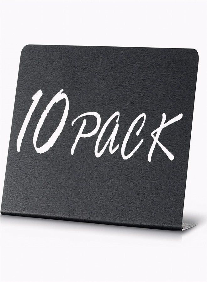 IRICUS 10 Pack Mini Chalkboard Signs 3x4 inch - Erasable Food Signs for Buffet - Catering - Bakeries & Parties - Small Black Chalkboard Labels - Tabletop Displays & Wedding Chalk Board Name Plates - Image 1