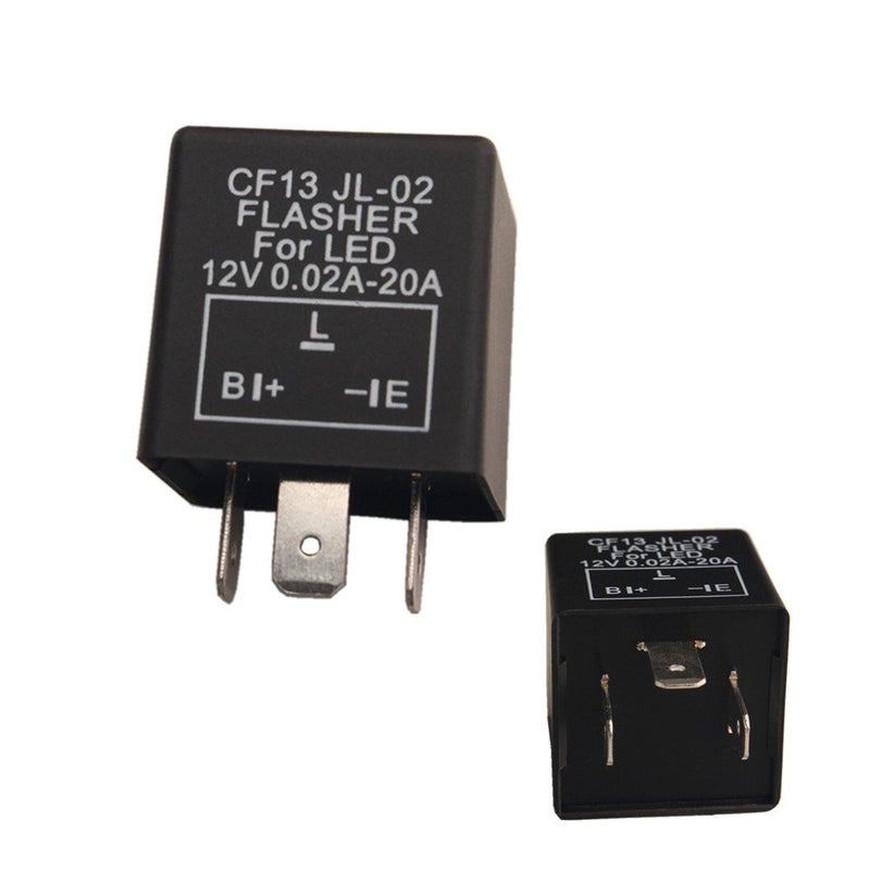 Dewhel 1 pc CF13 CF13 EP34 3 Pin Electronic Flasher Fix 12V 002A20A For LED Turn Signal Light Bulbs Hyper Blink Flash No Flash