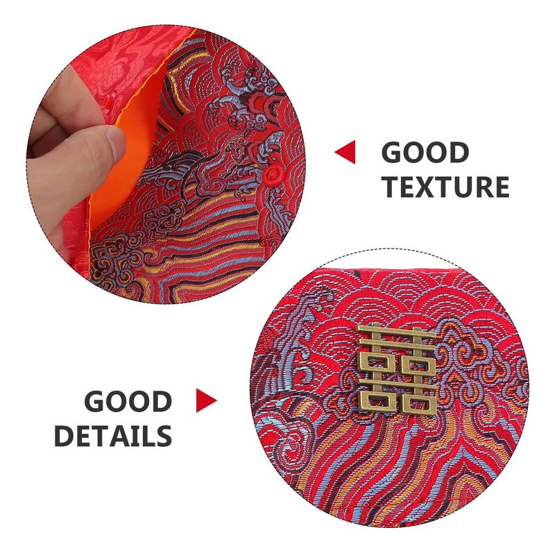Traditional Chinese Red Envelopes 10pcs Lucky Money Packets Cloud Pattern for Wedding and Lunar New Year - Image 4