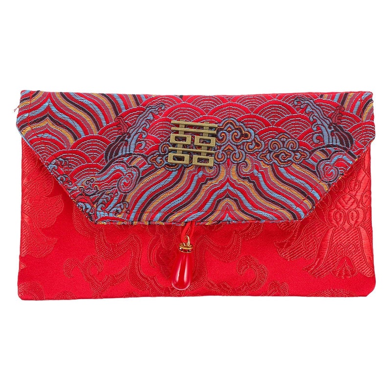 Traditional Chinese Red Envelopes 10pcs Lucky Money Packets Cloud Pattern for Wedding and Lunar New Year - Image 2