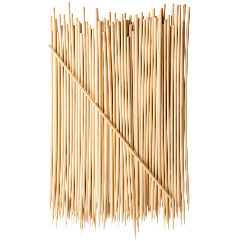 Comfy Package 100 Count 12 Inch Bamboo Wooden Skewers For Grilling Shish Kabob Fruits Appetizers and Cocktails