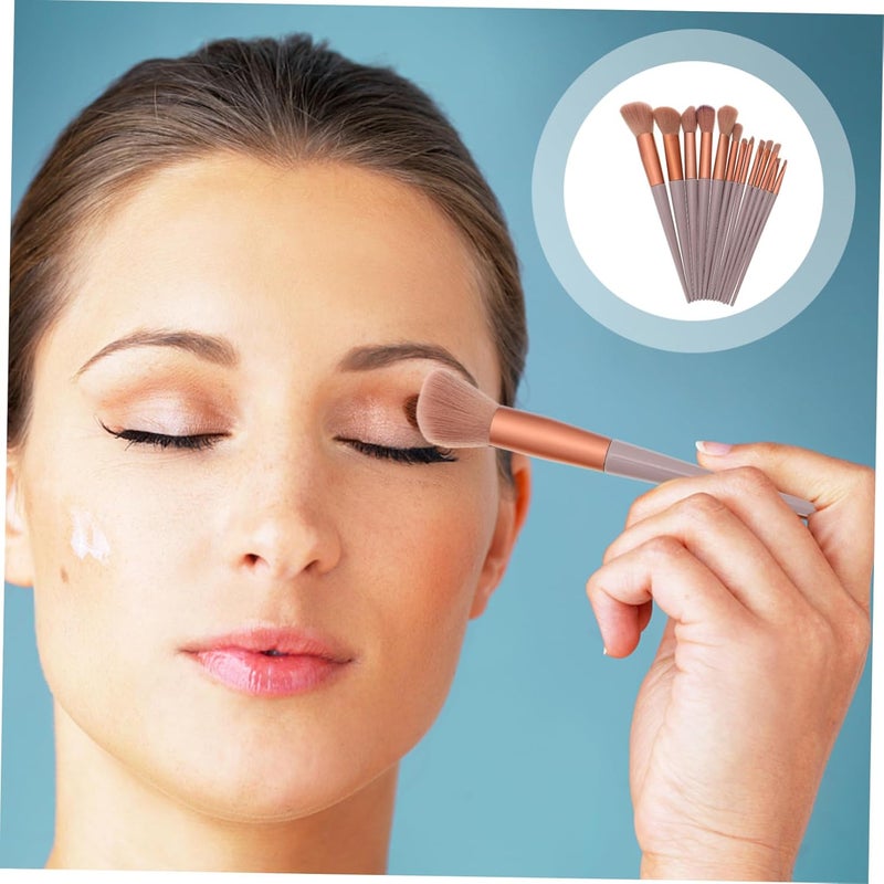 OUNONA 1Set Makeup Brush for Women Blush Eyeshadow Loose Powder Brushes with Bag Durable for Application for Valentine Day - Image 4