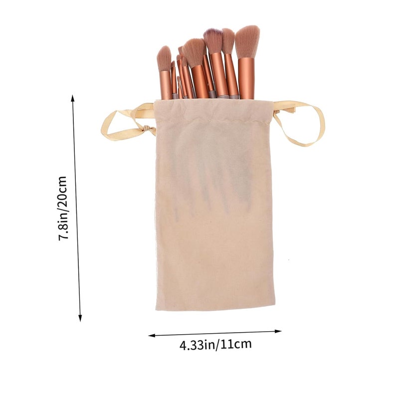 OUNONA 1Set Makeup Brush for Women Blush Eyeshadow Loose Powder Brushes with Bag Durable for Application for Valentine Day - Image 2
