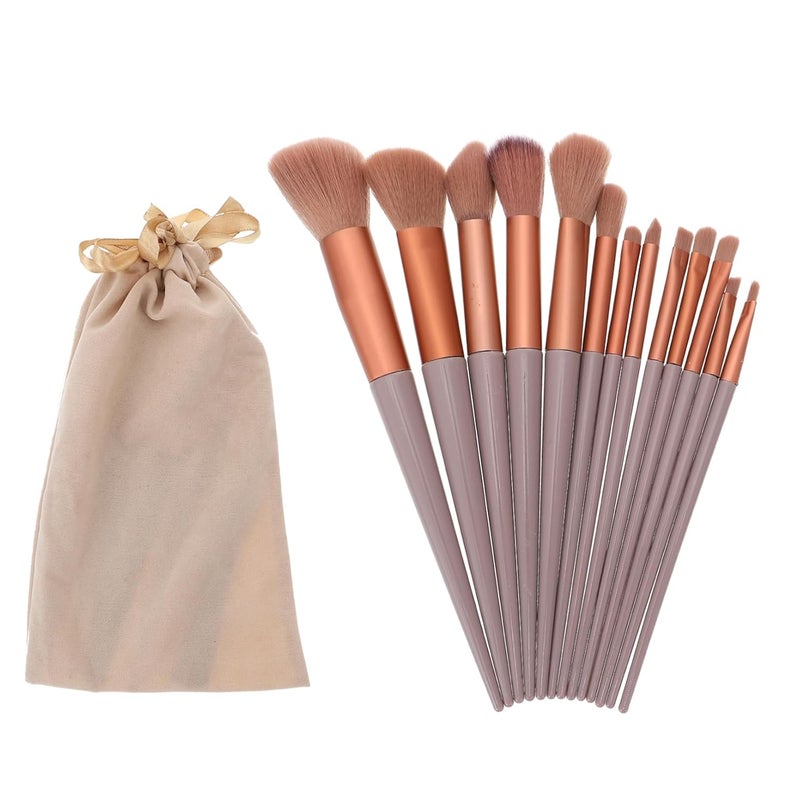 OUNONA 1Set Makeup Brush for Women Blush Eyeshadow Loose Powder Brushes with Bag Durable for Application for Valentine Day - Image 1
