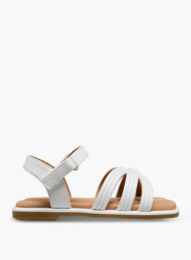 JUNIORS Junior Girls Hook & Loop Strap Sandals